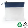 Trousse zippée transparente 185 x 180 x 20 mm en rPET