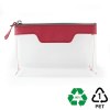 Trousse zippée transparente 185 x 120 x 60 mm en rPET