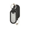 Porte-clé losange uni upcycling en cuir