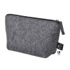 Pochette zippée t-bottom feutrine 100% rpet