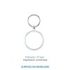 Porte-clé rond 37 mm - France
