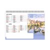 Chevalet standard 7 feuillets paysages2025 marquage quadri - avec plaque feuillets repositionnables