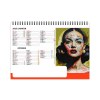 Chevalet standard 7 feuillets  pop art 2025 marquage quadri - avec plaque feuillets repositionnables