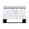 Chevalet standard 7 feuillets paradis blanc 2025 marquage quadri - avec plaque feuillets repositionnables