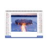 Chevalet standard 7 feuillets architectures du monde 2025 marquage quadri - avec plaque feuillets repositionnables