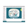 Chevalet standard 7 feuillets l humour au travail 2025 marquage quadri - avec plaque feuillets repositionnables