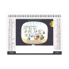 Chevalet standard 7 feuillets l humour au travail 2025 marquage quadri - avec plaque feuillets repositionnables