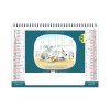 Chevalet standard 7 feuillets l humour au travail 2025 marquage quadri - avec plaque feuillets repositionnables