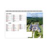 Chevalet standard 7 feuillets parcs et chateaux 2025 marquage quadri - avec plaque feuillets repositionnables