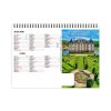 Chevalet standard 7 feuillets parcs et chateaux 2025 marquage quadri - avec plaque feuillets repositionnables