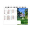 Chevalet standard 7 feuillets parcs et chateaux 2025 marquage quadri - avec plaque feuillets repositionnables