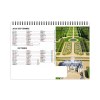 Chevalet standard 7 feuillets parcs et chateaux 2025 marquage quadri - avec plaque feuillets repositionnables