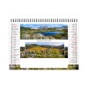 Chevalet standard 7 feuillets paysages de france2025 marquage quadri - avec plaque feuillets repositionnables
