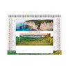 Chevalet standard 7 feuillets paysages de france2025 marquage quadri - avec plaque feuillets repositionnables