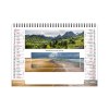 Chevalet standard 7 feuillets paysages de france2025 marquage quadri - avec plaque feuillets repositionnables