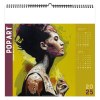 Illustre  pop art 2025 - 7 feuillets - xxl 480x480mm - reliure spirale - marquage quadri - page de garde repiquee