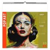 Illustre  pop art 2025 - 7 feuillets - xxl 480x480mm - reliure baguette - marquage quadri - page de garde repiquee