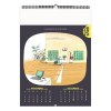 Illustre humour au travail 2025 - 7 feuillets - xxl 330x490 mm - reliure spirale - marquage quadri - page de garde repiquee