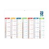Scolaire arlequin 2025 - mini cc rigide ecomatiere - 270x208mm - pelliculage effacable - marquage 1 couleur - 1 trou en tete