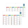 Scolaire arlequin 2025 - mini cc rigide ecomatiere - 270x208mm - pelliculage effacable - marquage 1 couleur - 1 trou en tete