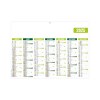 Gameco 2025 - vert - mini leger souple - 270x208mm - marquage quadri - 1 trou en tete