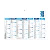 Florentin 2025 - bleu - mini cc rigide ecomatiere - 270x208mm - pelliculage effacable - marquage 1 couleur - 1 trou en tete
