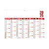 Florentin 2025 - rouge - micro - leger souple - 210x155mm - pelliculage effacable - marquage quadri