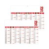 Florentin 2025 - rouge - micro - leger souple - 210x155mm - pelliculage effacable - marquage quadri