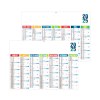 Arlequin 2025 - midi leger souple - 430x335mm - pelliculage effacable - marquage quadri - 1 trou en tete