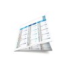 Origami carre bleu 2025 - standard leger souple - 180x180mm ferme - marquage quadri