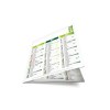 Origami carre vert 2025 - standard leger souple - 180x180mm ferme - marquage quadri