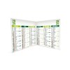 Origami carre vert 2025 - standard cc rigide - 180x180mm ferme - marquage quadri