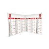 Origami carre rouge 2025 - standard leger souple - 180x180mm ferme - marquage quadri