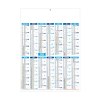 Marianne bleu 2025 - midi leger souple - 335x430mm - verso france routiere - marquage quadri - 1 trou en tete