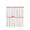 Marianne rouge 2025 - midi leger souple - 335x430mm - verso france routiere - marquage quadri - 1 trou en tete