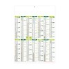Marianne vert 2025 - midi leger souple - 335x430mm - verso france routiere - marquage quadri - 1 trou en tete