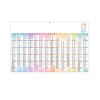 Pastel 2025 - maxi cc rigide - 650x405mm - dos france routiere - pelliculage effacable - marquage quadri - 2 oeillets cordon