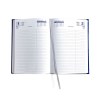 Agenda carre 1 jour emboite 2025 - 145x215mm - couverture verte transfert a chaud