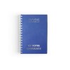 Agenda carre 1 jour spirale 2025 - 145x215mm - couverture verte transfert a chaud