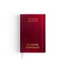 Agenda de chantier 2025 - 90x140mm - couverture verte transfert a chaud - elastique de fermeture - crayon et porte crayon