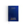 Agenda de chantier 2025 - 90x140mm - couverture verte transfert a chaud - elastique de fermeture - crayon et porte crayon