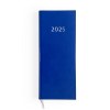 Agenda de caisse 2025 - 137x335mm - couverture verte - dos carre cousu colle emboite - transfert a chaud - 8 pages personnalisees en debut d'agenda