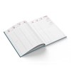 Voyage emboite creation 2025 - 165x240mm - pelliculage brillant sur carton rigide plus mousse 16 pages personnalisees en debut d'agenda couverture quadri