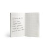 Notebook dos carre colle 2025 - mini 100x150mm - couverture pelliculee mat recto - bloc de 50 feuillets sans impression - coins droits