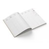 Semainier kraft 2025 210x270mm transfert a chaud 16 pages personnalisees en debut d'agenda