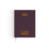 Voyage toile 2025 - 165x240mm - couverture cafe transfert a chaud 16 pages personnalisees en debut d'agenda