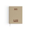 Voyage toile 2025 - 165x240mm - couverture cafe transfert a chaud 16 pages personnalisees en debut d'agenda