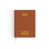Voyage toile 2025 - 165x240mm - couverture cafe transfert a chaud 16 pages personnalisees en debut d'agenda