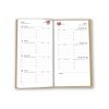 Mini toile 2025 - 90x165mm - couverture cafe transfert a chaud 16 pages personnalisees en debut d'agenda