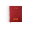 Voyage paris 2025 - 165x240mm - couverture noire transfert a chaud 16 pages personnalisees en debut d'agenda